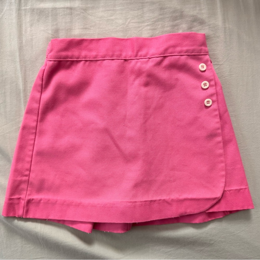 Vintage Buster Brown bubblegum pink skort culottes skirt with built in shorts